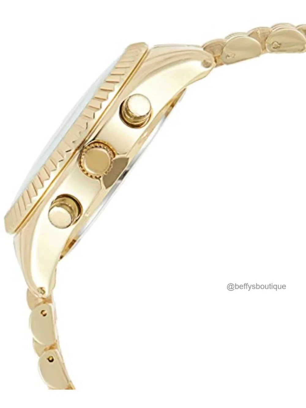 Women's Gold-Tone Watch Quartz Bracelet Roman Numerals Crystal Accent